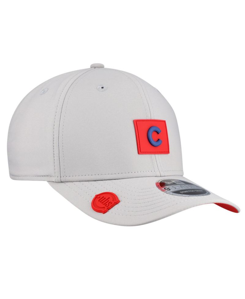 Men's Gray Chicago Cubs 2026 Clubhouse 9SEVENTY Adjustable Hat