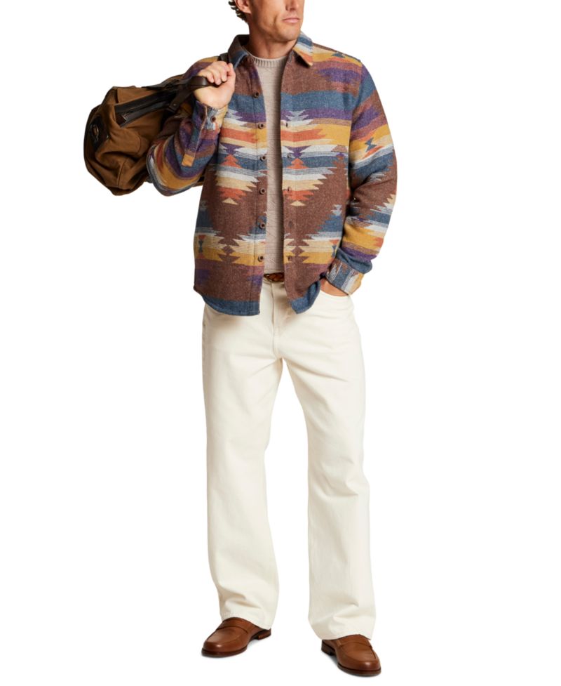 Men's Unlined Southwest Shirt Jacket