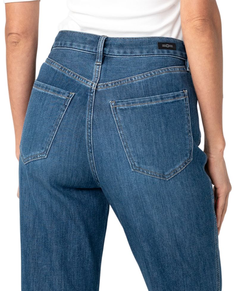 Women's Relaxed High-Rise Seamed Bootcut Jeans