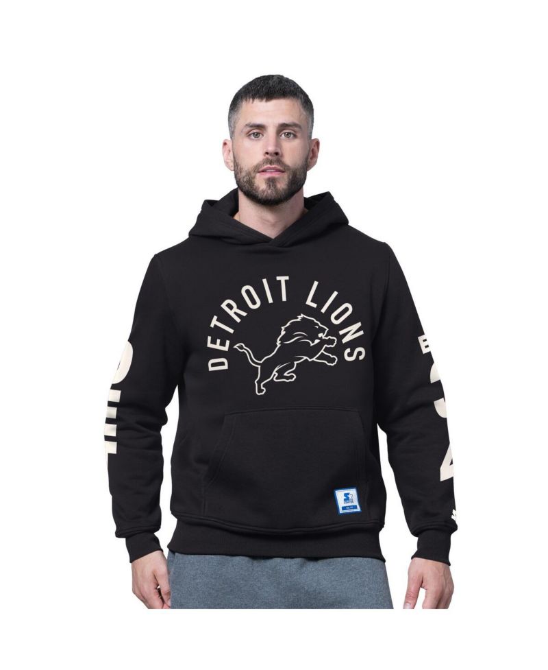 Men's Black Detroit Lions Handoff Fleece Hoodie Sweatshirt