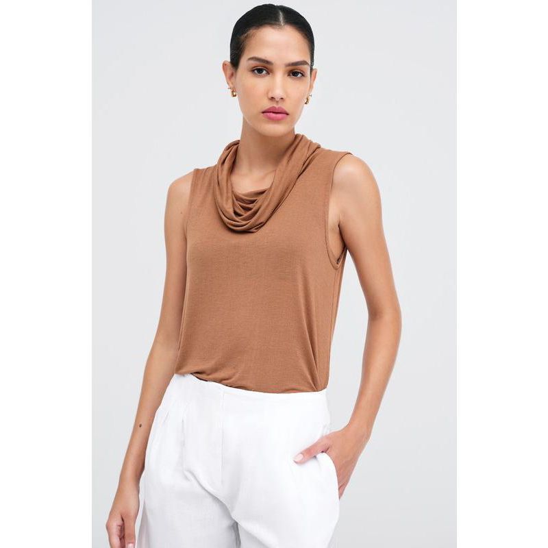 Women's Callie Sheer Jersey Sleeveless Day-to-Night Tank Top