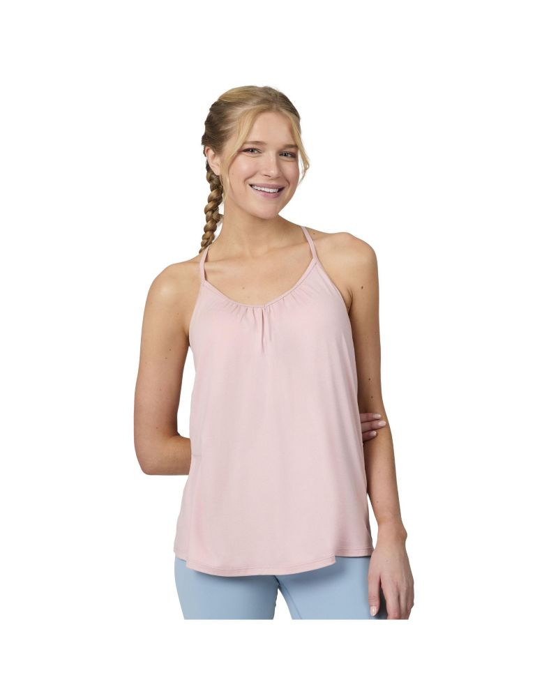 Women's Microtech Chill B Cool V-Neck Cami Top with Built-In Bra