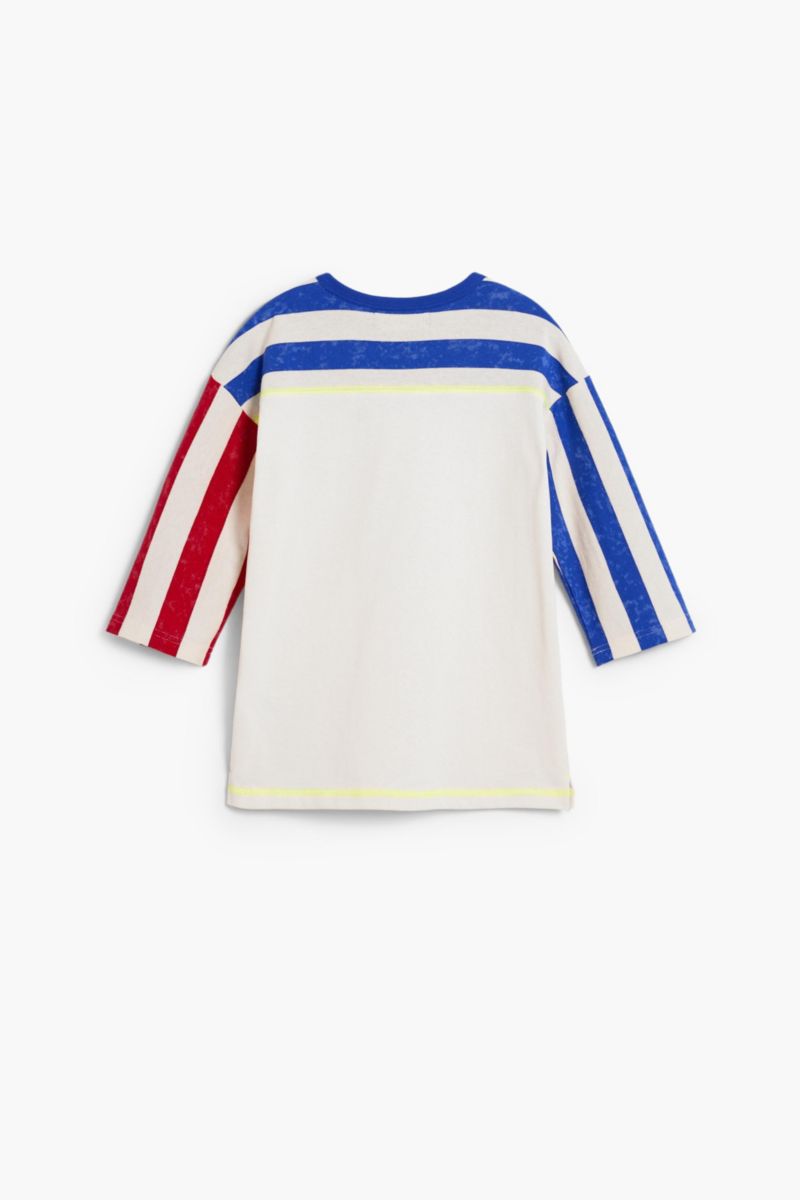 Boys's Three-quarter sleeve striped t-shirt