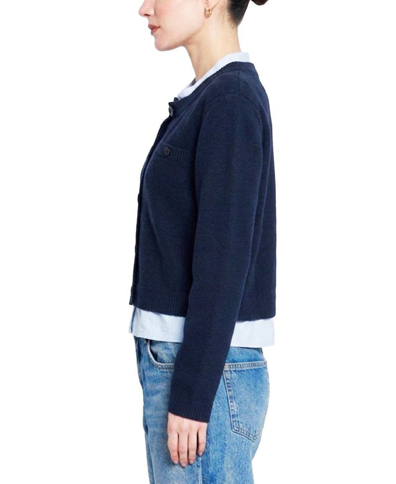 Women's Coen Towfer Cotton-Blend Cropped Cardigan