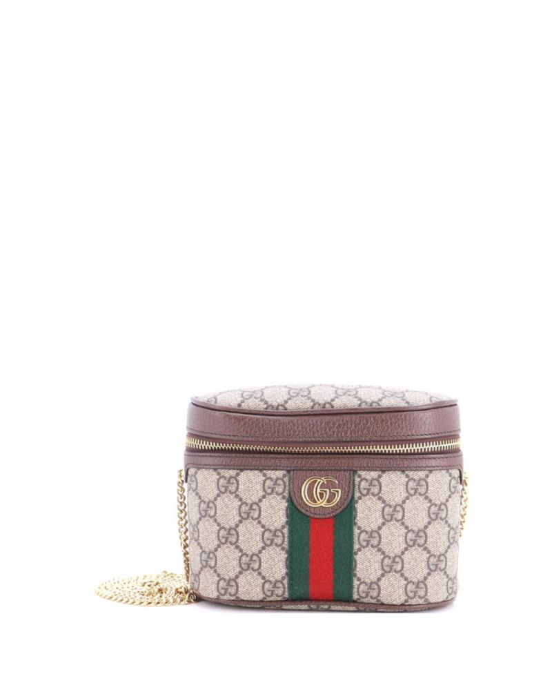 Small Ophidia Chain Belt Bag GG Coated Canvas
