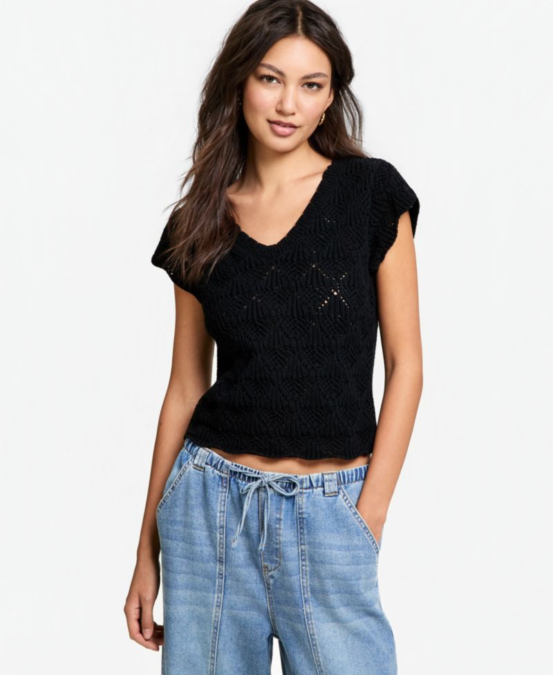 Women's Pointelle-Knit Tank Top
