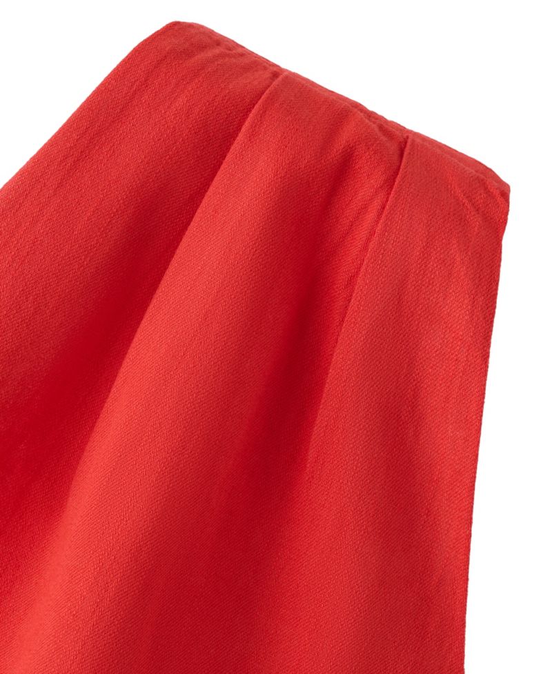 Women's Asymmetrical Neckline Sleeveless Draped-Detail Top