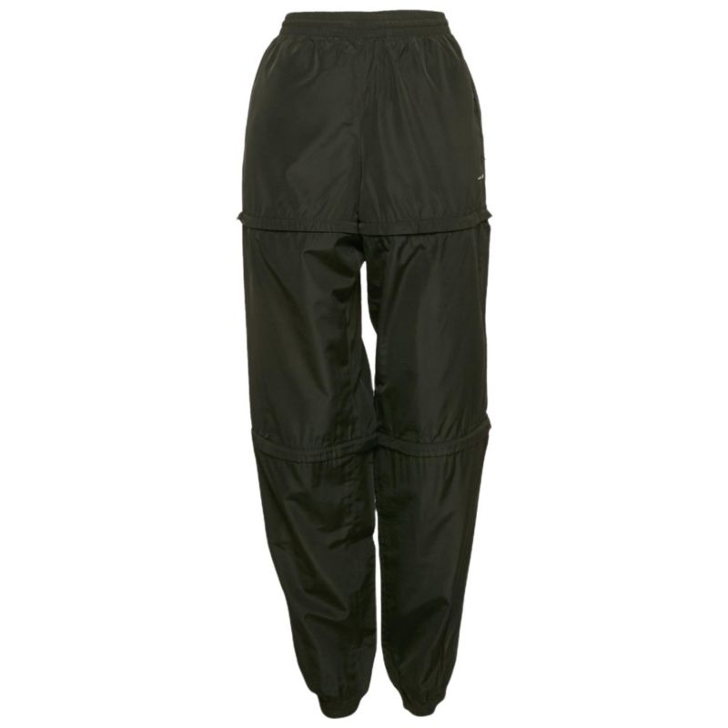 Women's Black Synthetic Detachable Track Pants