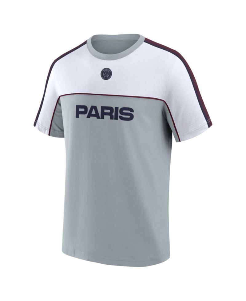 Men's Paris Saint-Germain Retro Suede Lockup Relaxed-Fit T-Shirt