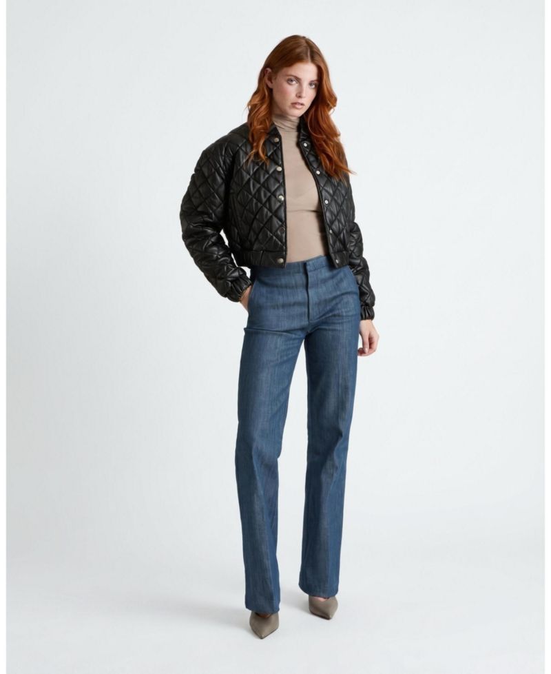 Women's Aveline Quilted Leather Jacket