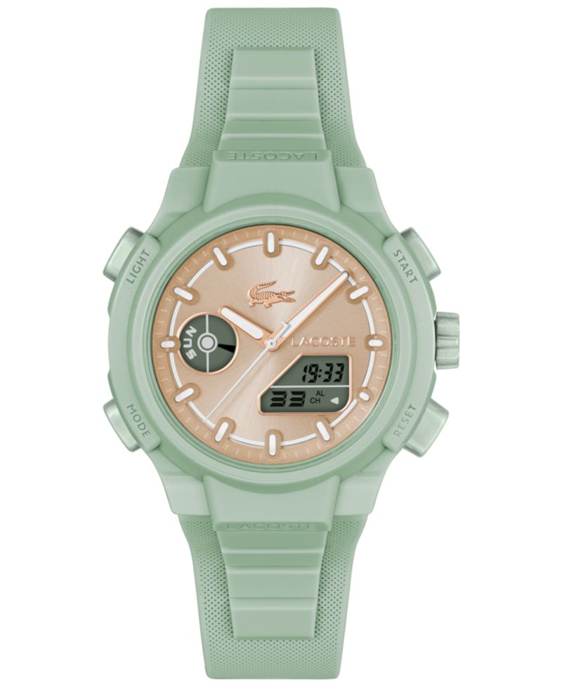 Women's LC33 Green Silicone Strap Watch, 40mm