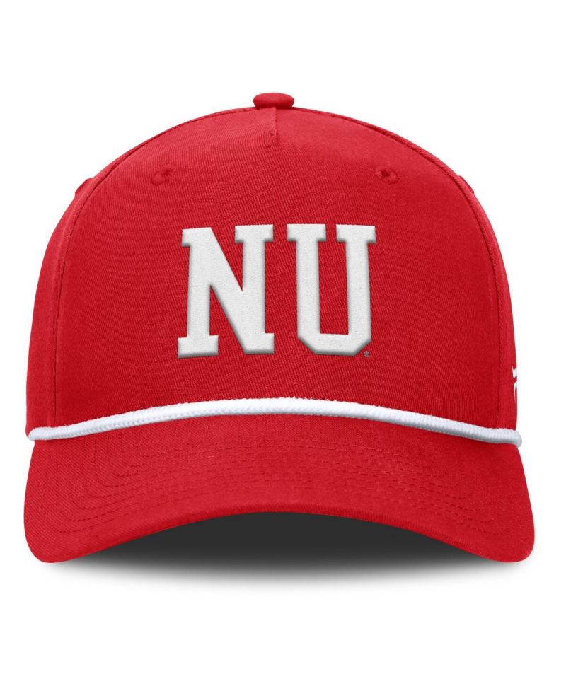 Men's Scarlet Nebraska Huskers Foul Ball Rope Adjustable Hat