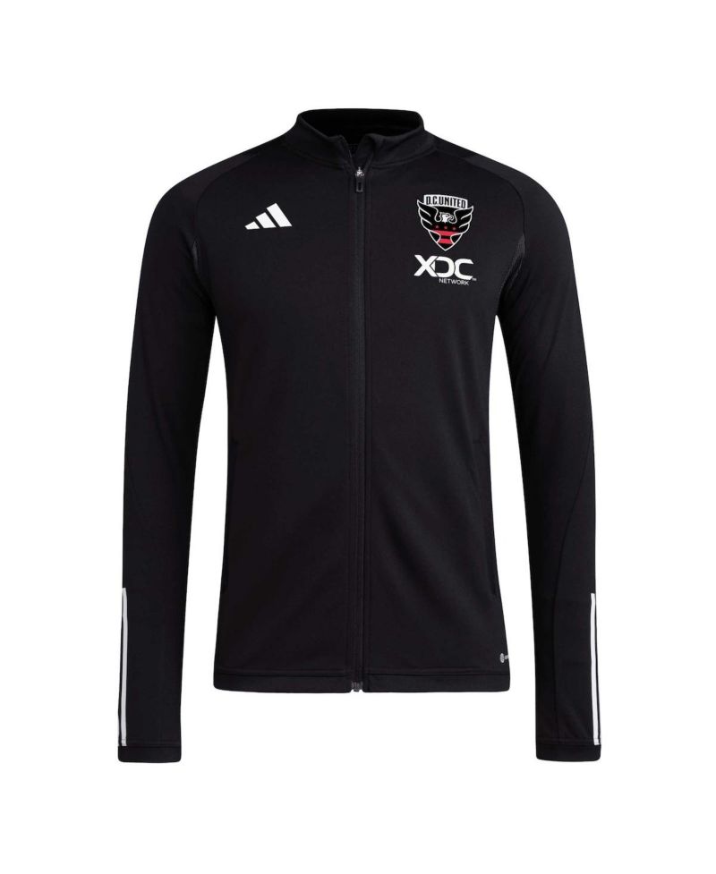 Men's Black D.C. United 2023 On-Field AEROREADY Full-Zip Training Top