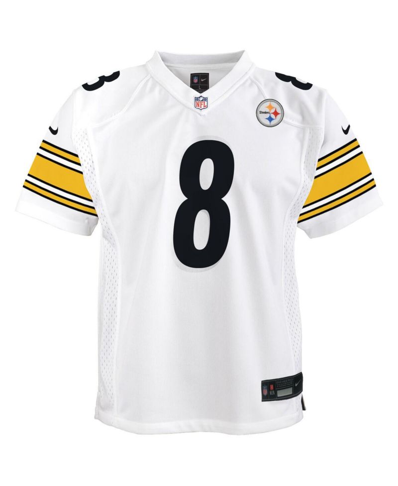 Big Boys and Girls Aaron Rodgers White Pittsburgh Steelers Game Jersey