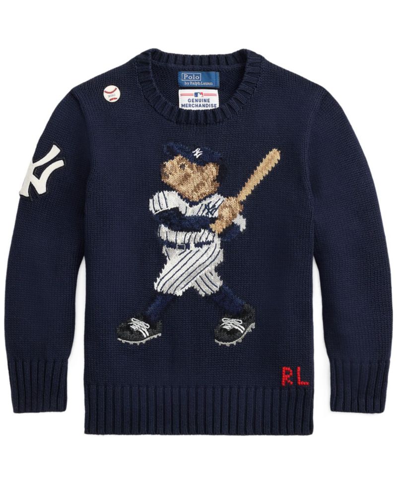 Boys' and Girls' 2T-7 Yankees Bear Long-Sleeves Sweater