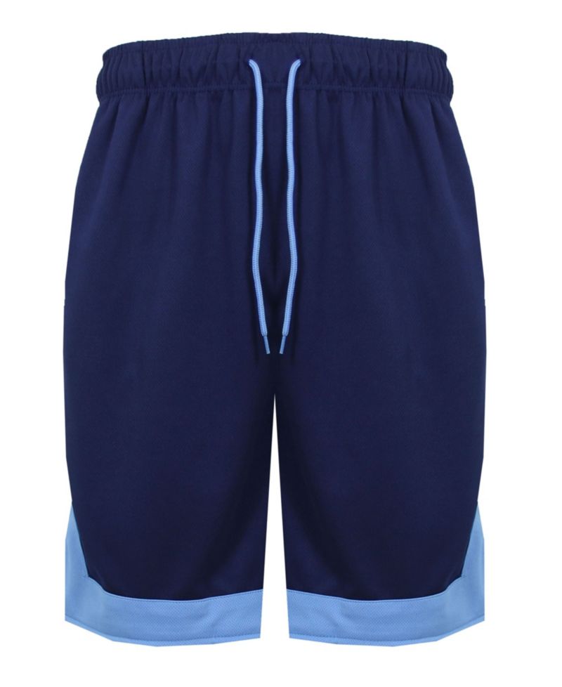 Men's Premium Active Moisture Wicking Workout Mesh Shorts With Trim