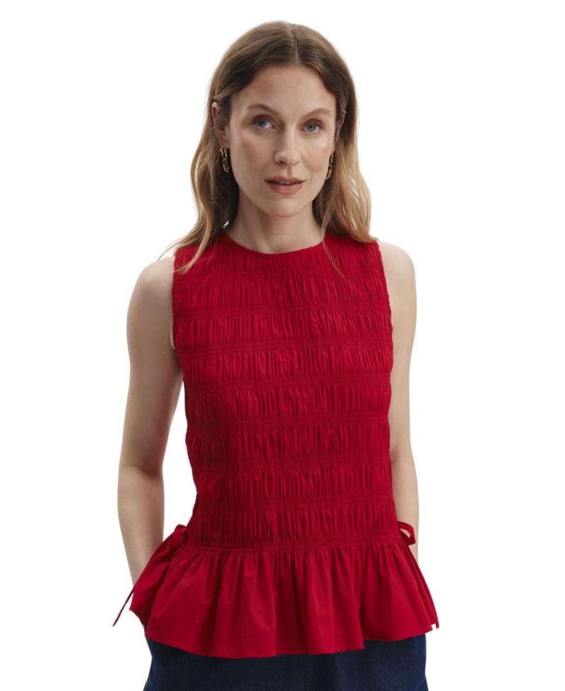 Women's Malani Shirred Peplum Top
