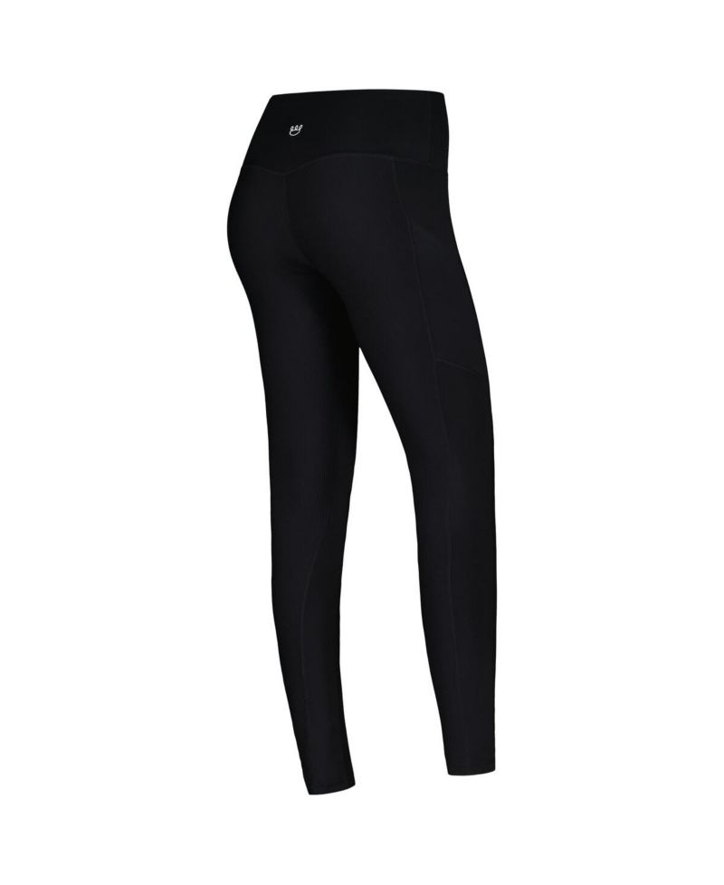 Women's Black Colorado Buffaloes 7/8 Mixed Media Pocket Leggings