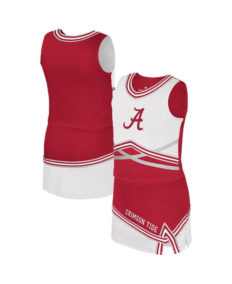 Big Girls 2-Piece Crimson Alabama Crimson Tide Lollipop Park Cheer Set