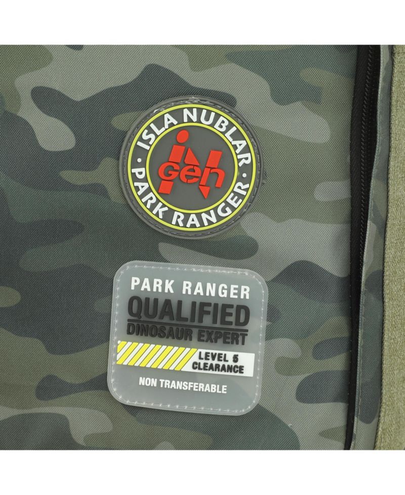 Logo 16" Tan and Camo Backpack