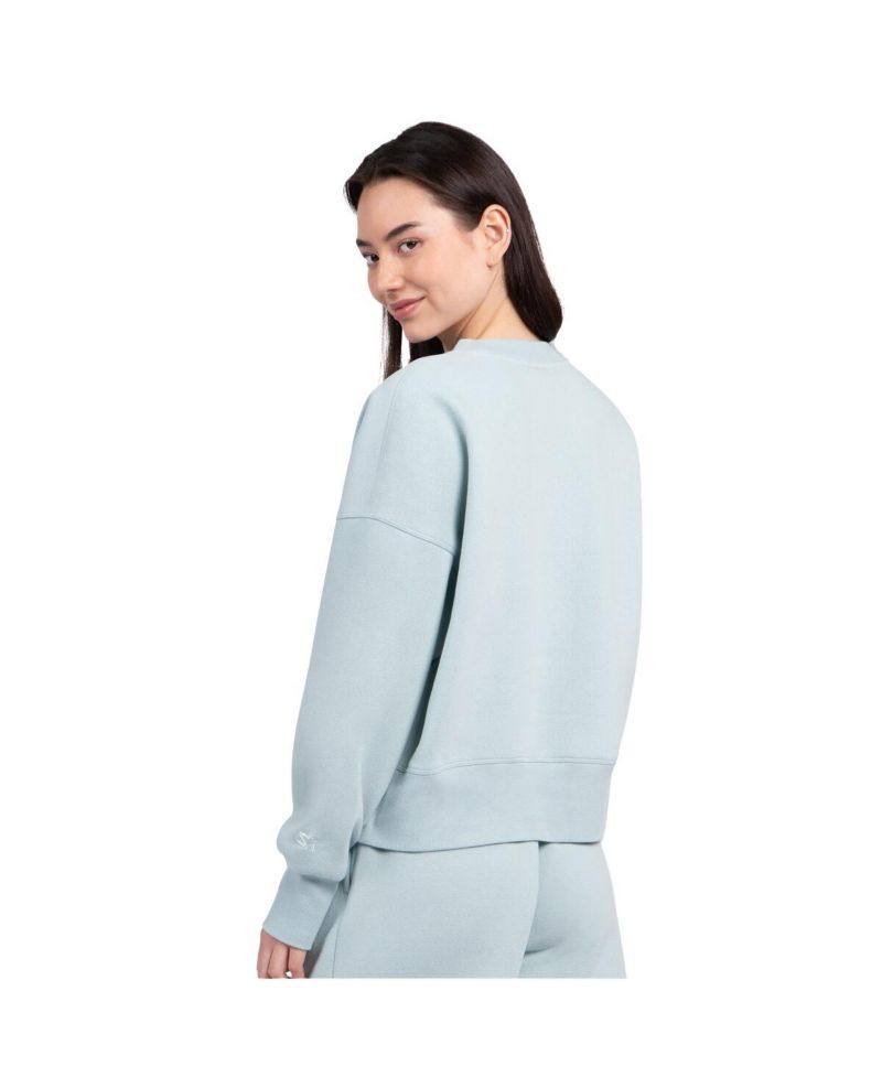 Women's Mint Los Angeles Dodgers Pastels Boxy Fleece Sweatshirt