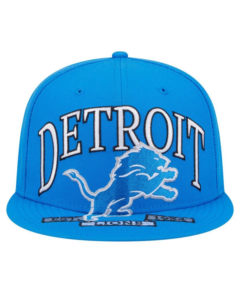 Men's Blue Detroit Lions Oversized 59FIFTY Fitted Hat