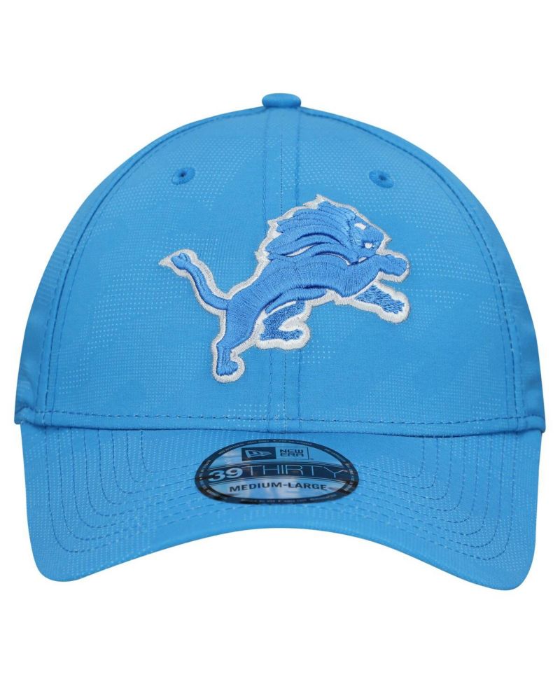 Men's Blue Detroit Lions Tonal Camo 39THIRTY Stretch Fit Hat