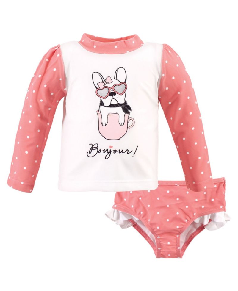 Baby Girls Swim Rashguard Set