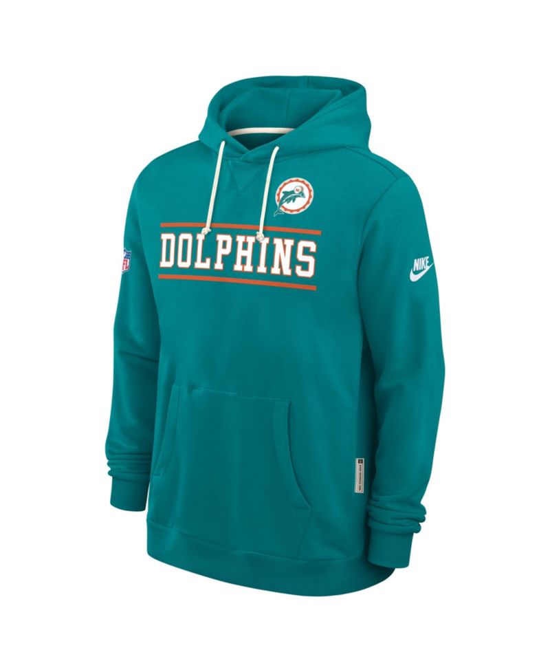 Men's Aqua Miami Dolphins Standard Issue Replay Officials Alternate Dri-FIT Hoodie