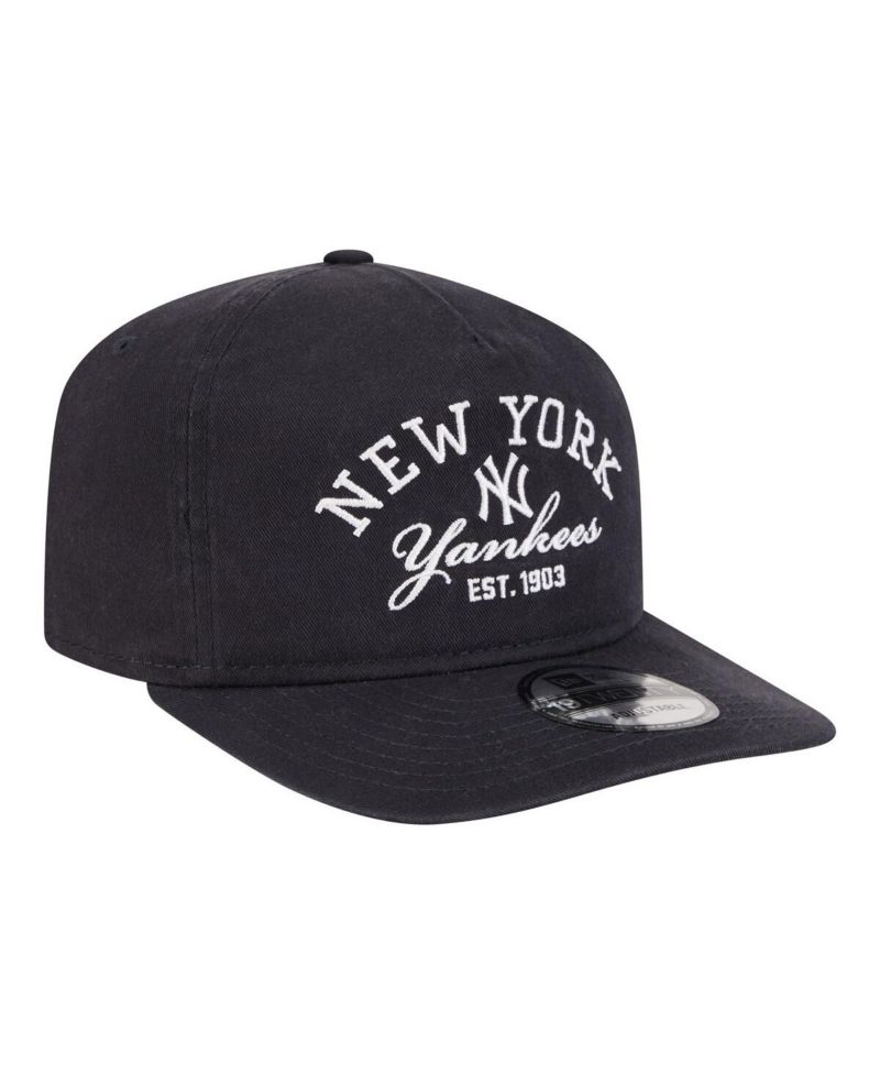 Men's Navy New York Yankees Stacked 19TWENTY Adjustable Hat