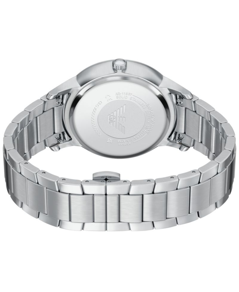 Men's Quartz Three-Hand Date Archetipo Stainless Steel Watch 43mm