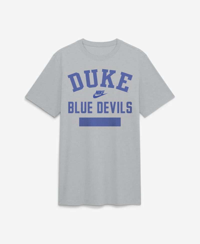Men's Heather Gray Duke Blue Devils Arch Wordmark Legacy Tri-Blend T-Shirt