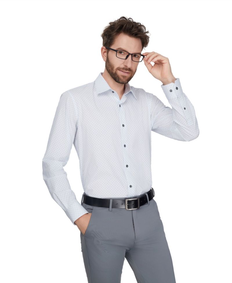 Men's Slim-Fit Stretch Dress Shirt