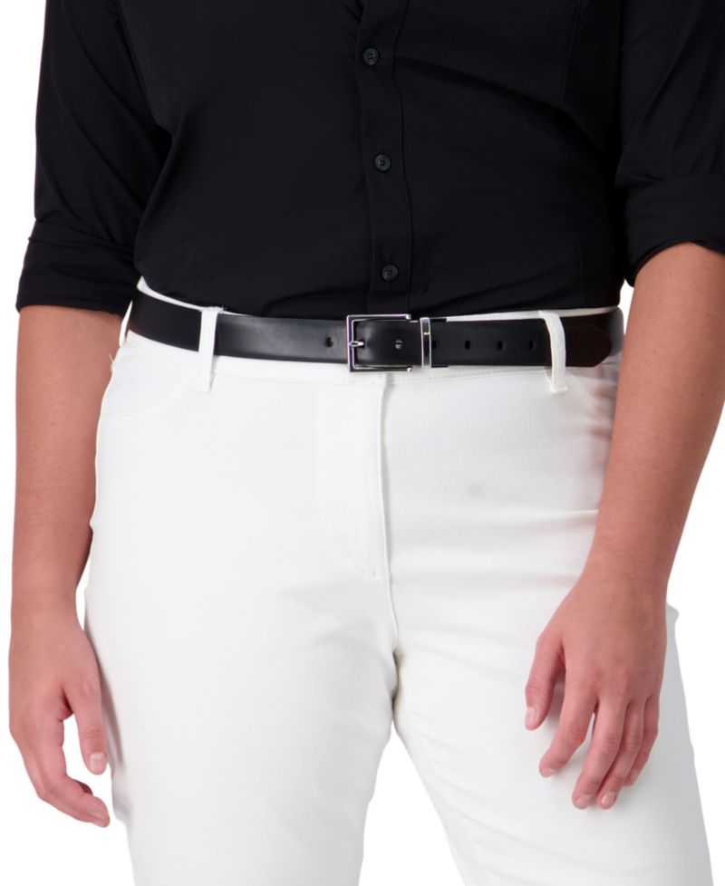 Women's Reversible Leather Pant Belt