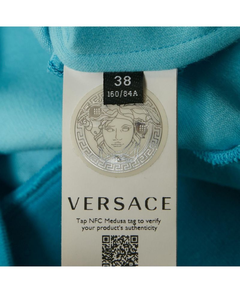 Men's Blue Logo Embroidered Jersey Sweatshirt