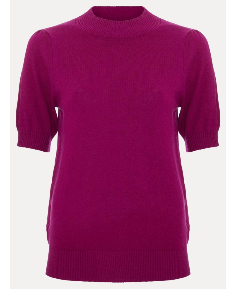 Women's Charmaine Mock Neck Short-Sleeve Sweater