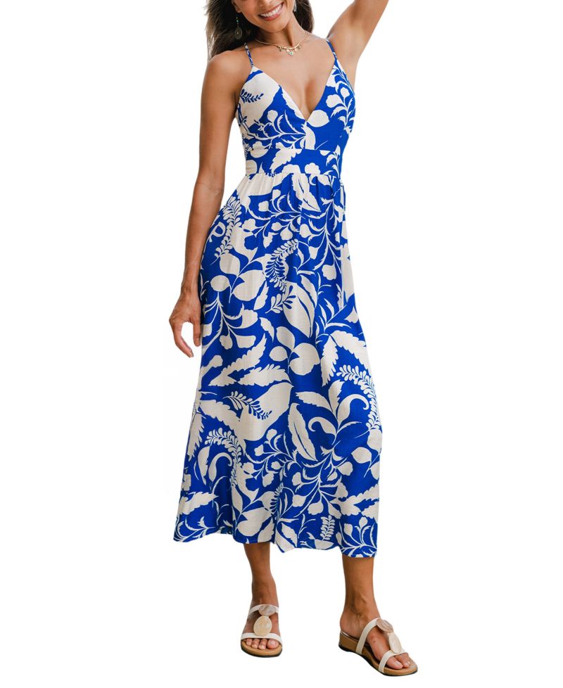 Women's Into the Sunset Tropical Maxi Beach Dress