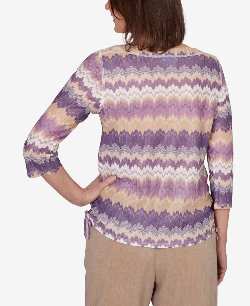 Women's Grand Bazaar Rippled Stripes Knit Top