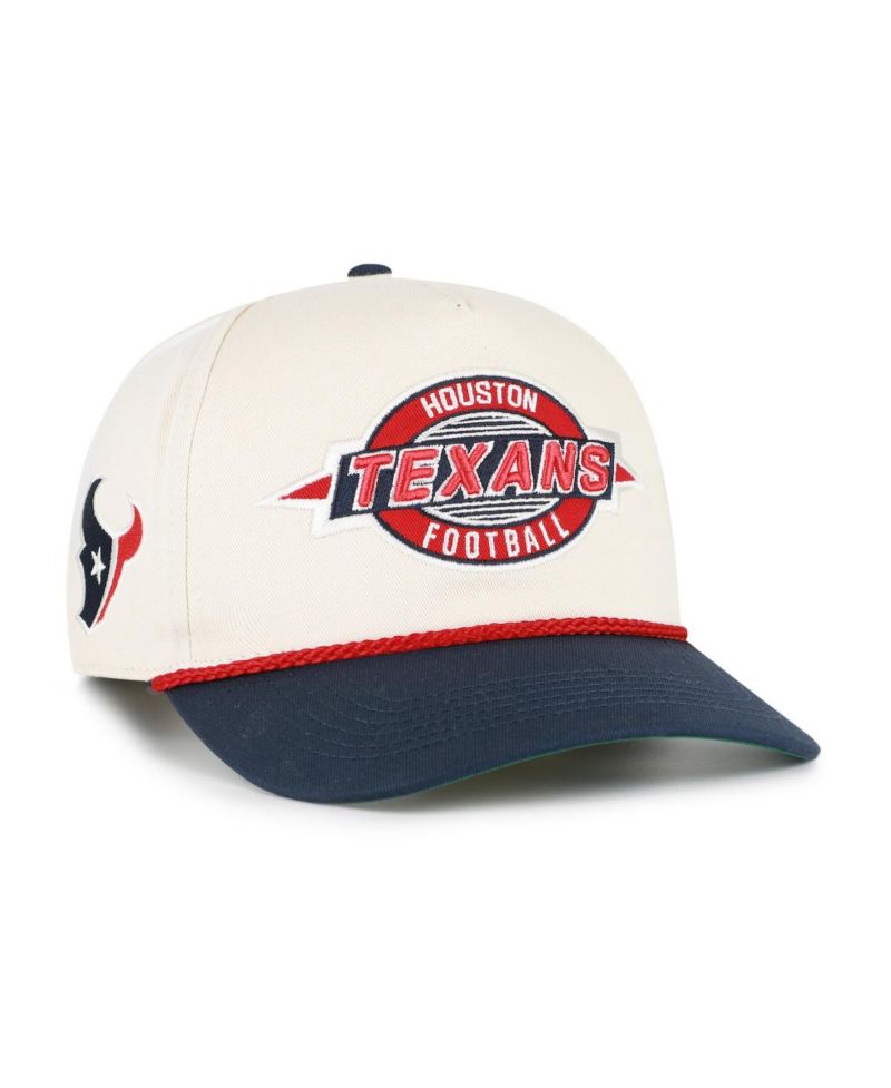 Men's Natural Houston Texans Frame Out Two Tone Hitch Adjustable Hat