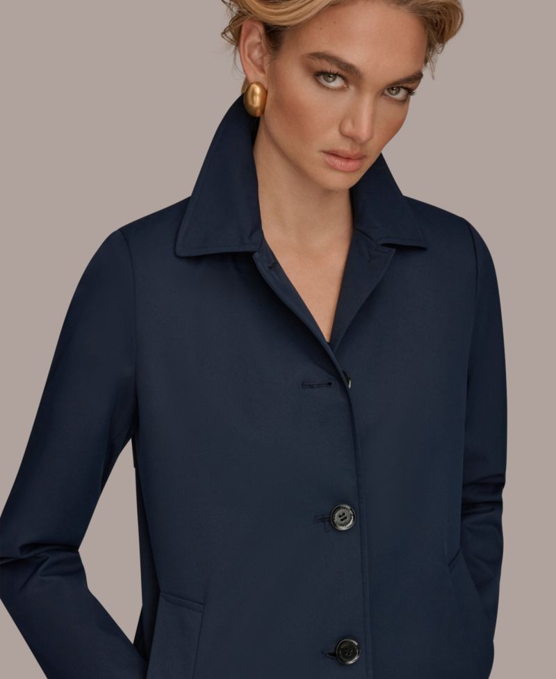 Women's Balmacaan Shirt Collar Coat