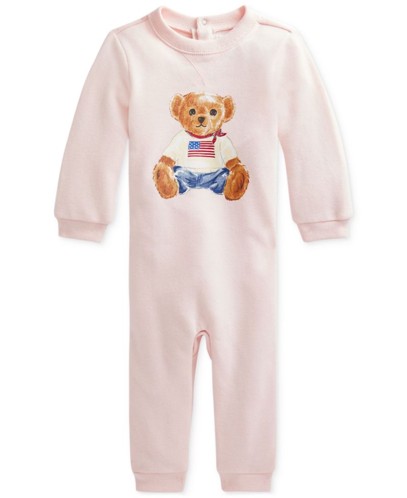 Baby Polo Bear Lightweight Fleece One-Piece