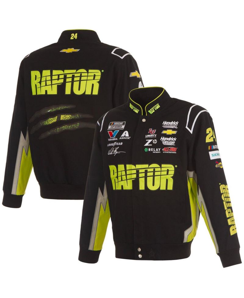 Men's Black William Byron Raptor Full-Snap Twill Uniform Jacket