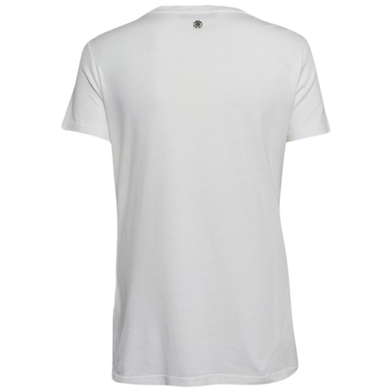 Women's White Crystal Embellished Knit Top