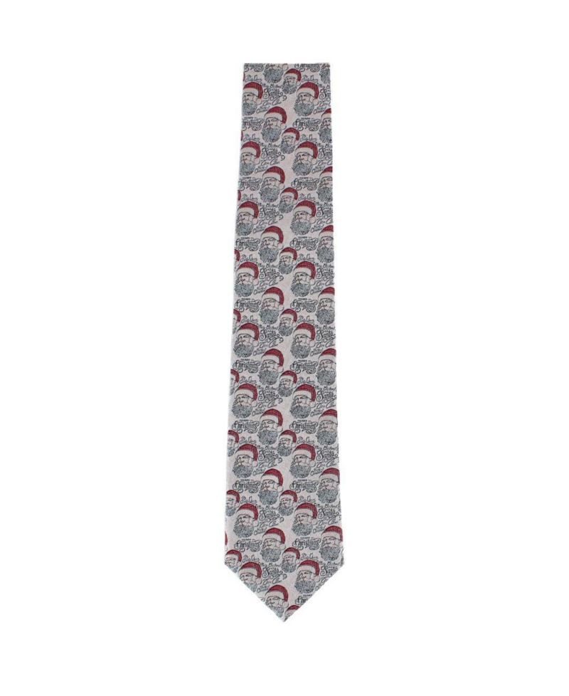 Men's Santa Claus Is Watching Silk Novelty Necktie