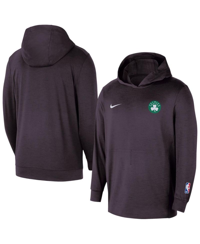 Men's Black Boston Celtics Authentic Practice Yoga Restore Pullover Hoodie