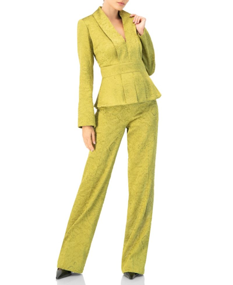 Women's Wide-Leg Straight Trousers with Wide Hem
