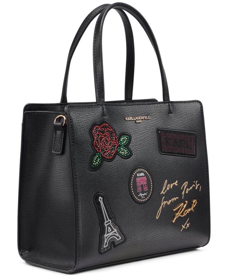 Maybelle Logo Print Small Satchel Handbag