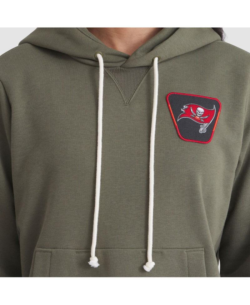 Women's Olive Tampa Bay Buccaneers 2025 Salute to Service Sideline Standard Issue Dri-FIT Hoodie