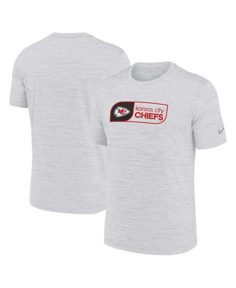 Men's White Kansas City Chiefs Big & Tall Velocity Jock Tag Performance T-Shirt