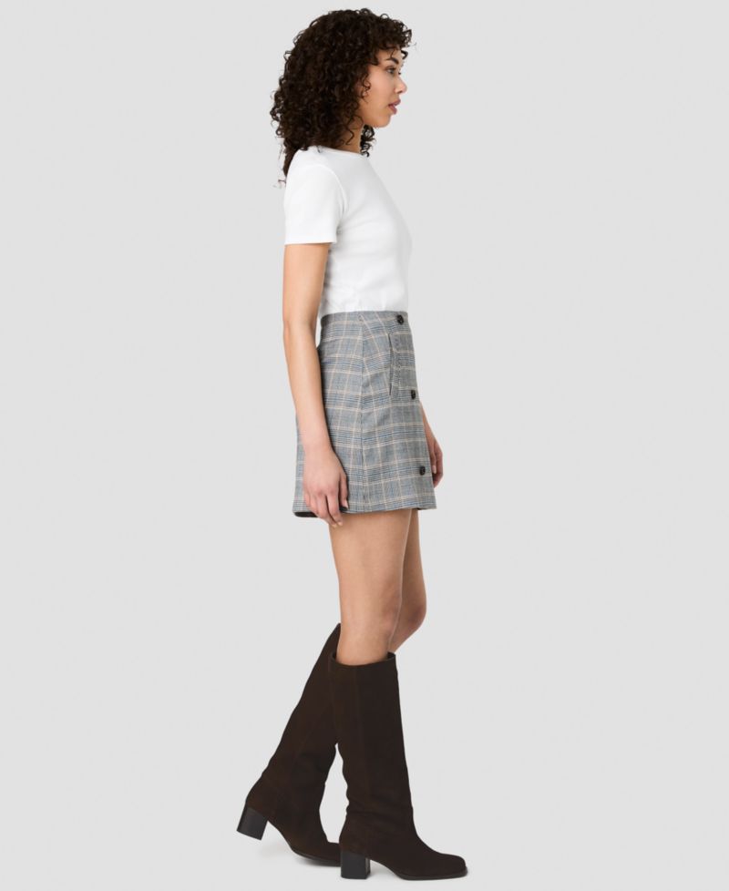 Women's Mini Fitted Zip Skirt